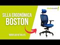 Silla ergonómica de oficina BOSTON con cabecero y trasla de Euromof