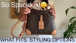 LOUIS VUITTON UNBOXING *NEW ODEON PM DAMIER EBENE * FIRST IMPRESSION & WHAT  FITS !!! 