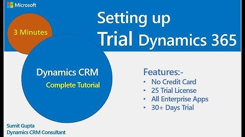 Setting up Trial Instance of Dynamics 365/Dynamics CRM in 3 minutes