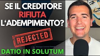 Datio In Solutum - Diritto Privato In 3 Minuti