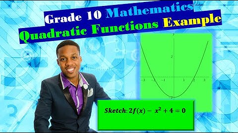 Grade 10 Mathematics: Quadratic Function Example 2 with Important Characteristics (Step-wise) 2020