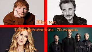 Blind test toutes générations : 70 extraits