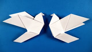 Как сделать оригами голубя 🕊