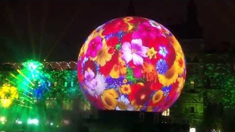 3D Projection Mapping on the Sphere
