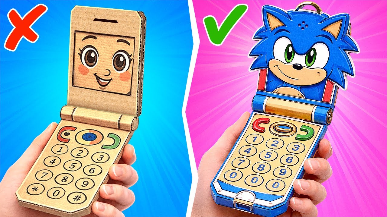 Sonic Cardboard Phone 📱💙 *Sonic Universe Paper Adventures In Our New Gamebook*