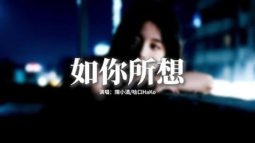 陳小滿/哈口HaKo - 如你所想『長大的你 望萬家燈火，人間道理終究會懂，哭過痛過也失望過，沒後悔過。』【動態歌詞MV】