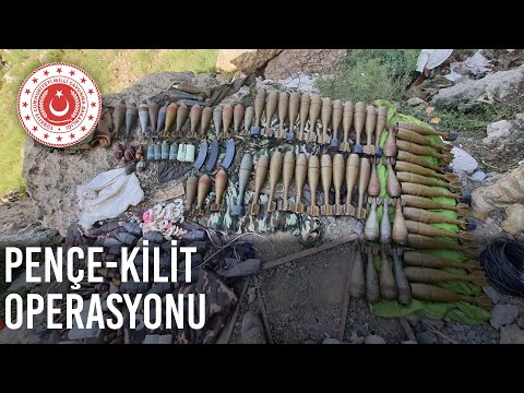 Pençe-Kilit Operasyonu Bölgesinde Teröristlere Ait Çok Sayıda Silah ve Mühimmat Ele Geçirildi