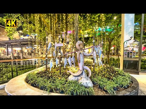 Walking in Koh Samui, Thailand: Famous Chaweng Night Market and Central Samui Shopping Mall