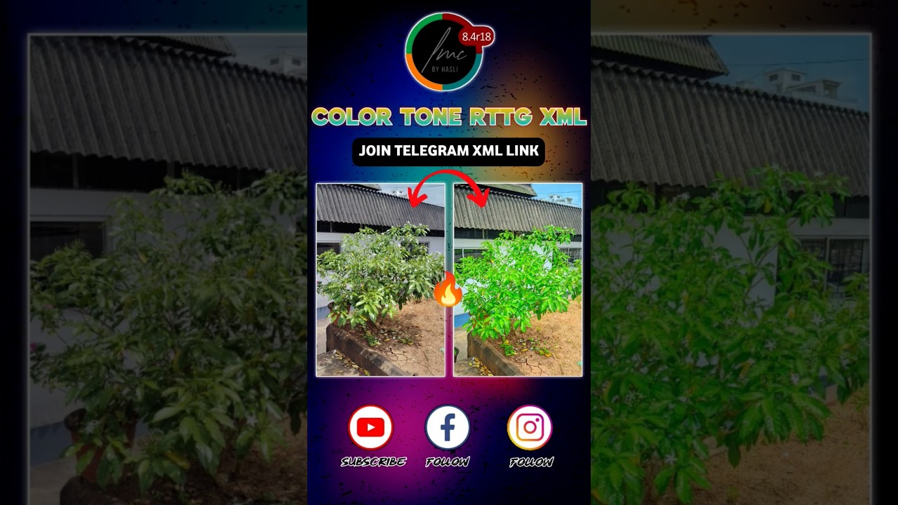 Color Tone RTTG XML | Boost Natural Greens & Contrast Like a Pro 🌿📸 