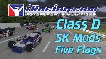 RACING A FORMER PRO!! - iRacing Full Race - D-Class SK Modifieds - Five Flags