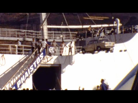 Σούδα, Χανιά 1968 - Αναχώρηση από το λιμάνι με το f/b «Φαιστός»