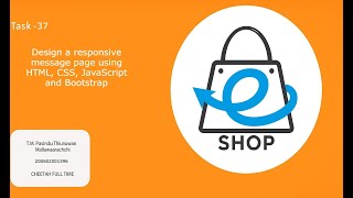 Task37   Design a responsive message page using HTML, CSS, JavaScript and Bootstrap