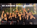 Vlog my perfect and emotional surprise bridal shower i cried  fun bridal shower games ideas