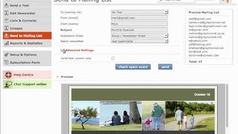 Sending your Newsletter
