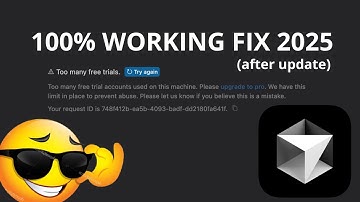 CURSOR FIX 2025  - Too many free trial accounts used on this machine