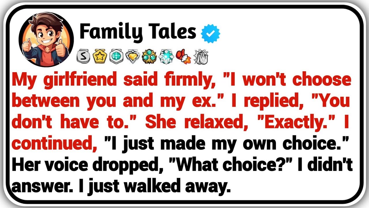 Моя девушка твердо сказала: «Я не буду выбирать между тобой и моим бывшим». Я ответил:
