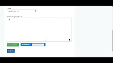 Voice Input For Contact Form 7 - Save and Resume