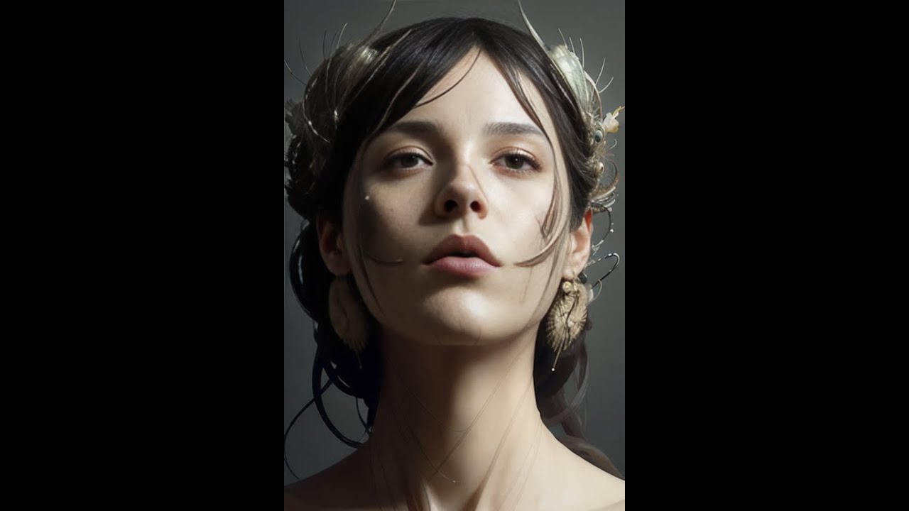 Ai girls with fancy abstract decoration! ai aigc ai drawing 인공 지능