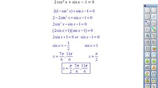 Solve Trig Equations with More than one Trig Function