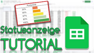 Fortschrittsanzeige - Statusbalken erstellen - Google Sheets Tutorial