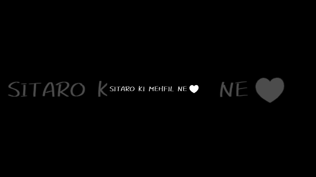 black screen status video song 💗Sitaro Ki Mehfil❤️black screen video