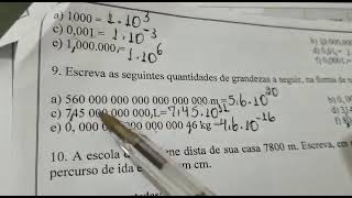 Escreva os seguintes números em notação científica (a) 546.000 = 5