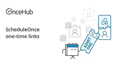 WEBINAR: ScheduleOnce one time links