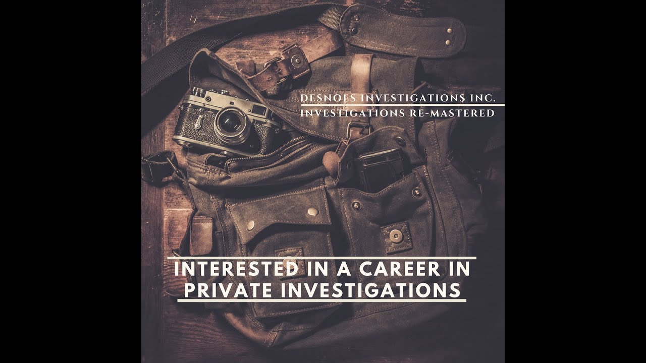 Become a Private Investigator - YouTube