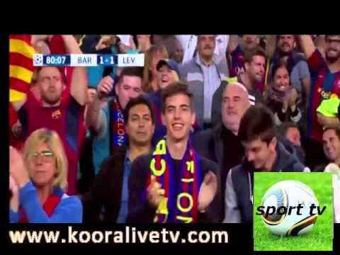 اهداف مباراة برشلونة وباير ليفركوزن 2 1 كاملة فهد العتيبي HD