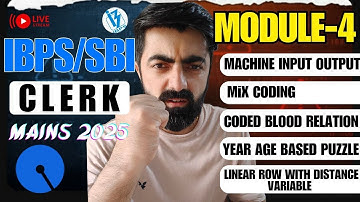 IBPS/SBI CLERK MAINS 2025 : MODULE 04 || Misc + Puzzles, Exam Relevant || By Dhruva Sir