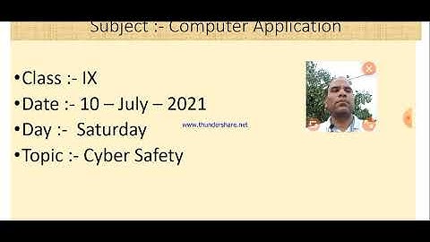 Class IX Computer Application 10 07 2021 By Mr  Praveen Singh