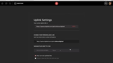 Hightail 101: How to create and share an Uplink url