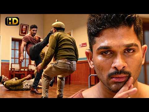 The Policeman Trembled Seeing Allu Arjun's Dangerous Army Action! Watch ALLU ARJUN's Awesome Figh...