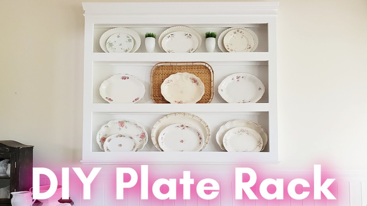 How To Build An Easy DIY Wall Plate Rack