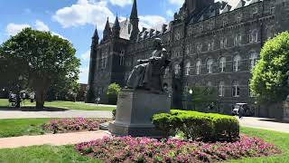 From Georgetown University Into Georgetown  🇺🇸 | 10-Minute Walk | Washington, DC | 4K