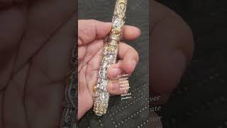 92.5 silver deep nakshi carved pen , beautiful gift option for men