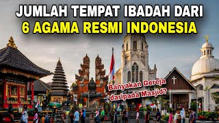 Rarely known! The number of places of worship for each of the six religions in Indonesia by 2025!