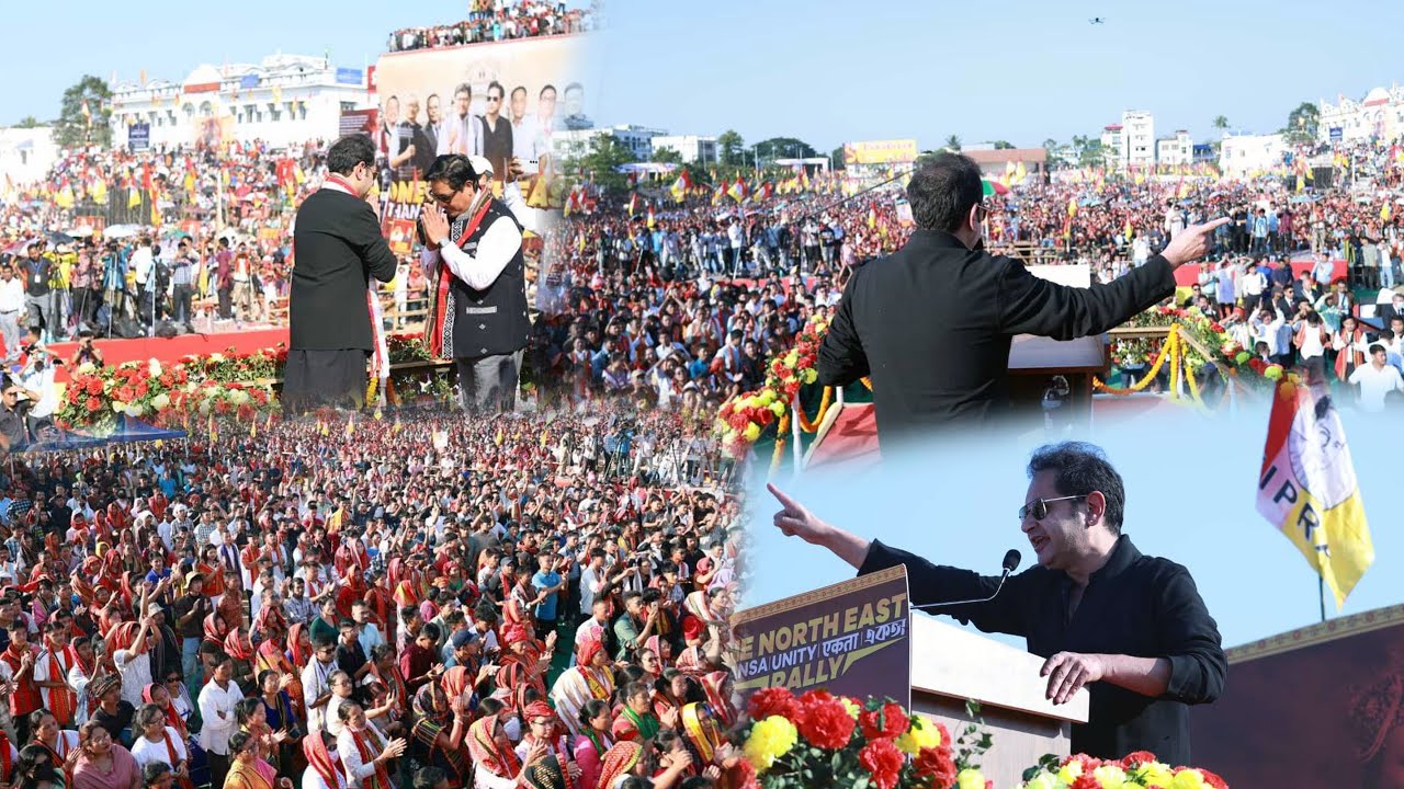 Historic One Northeast Unity Thansa Rally Observed in Astable playground Agartala