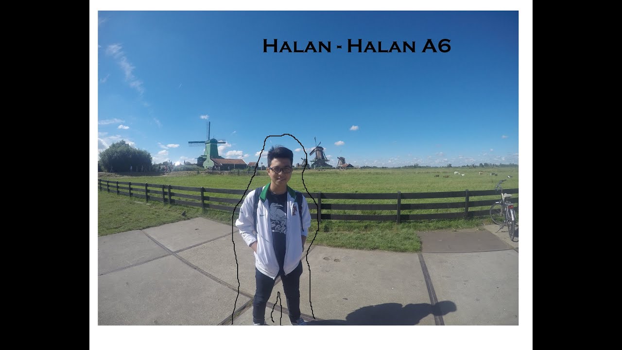 Jalan-jalan di Belanda.