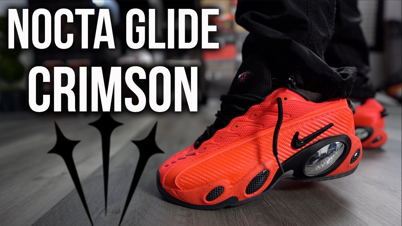 Nike x Nocta Glide “CRIMSON” On Feet Review! *How To Lace/Style 