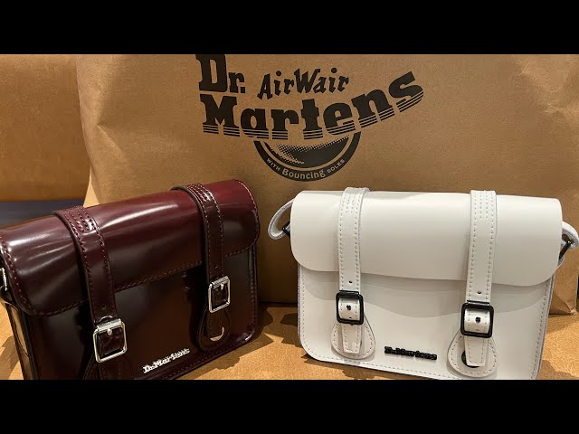Dr.Martens New Arrival's Crossbody Bag 💼 White/Maroon Color 2022 