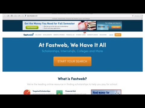 How to to find and apply for scholarships using Fastweb