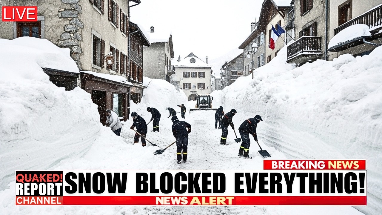 French Alps Paralyzed by Record Snow - Huge Walls and Avalanches in Savoie!