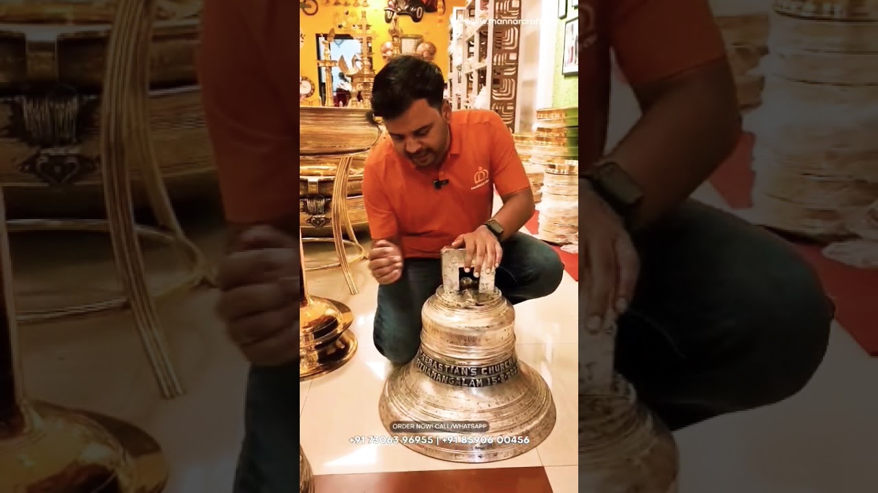 Beautiful Handcrafted Bell for St. Sebastian Church | Mannarcraft