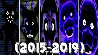Evolution of SHADOW CANDY in FNAC 1, 2, 3 & Remastered (2015-2019)