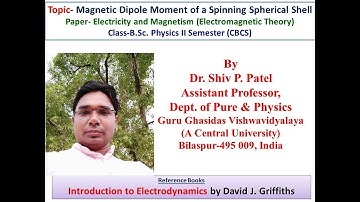 Magnetic Dipole Moment due to Spinning Spherical Shell