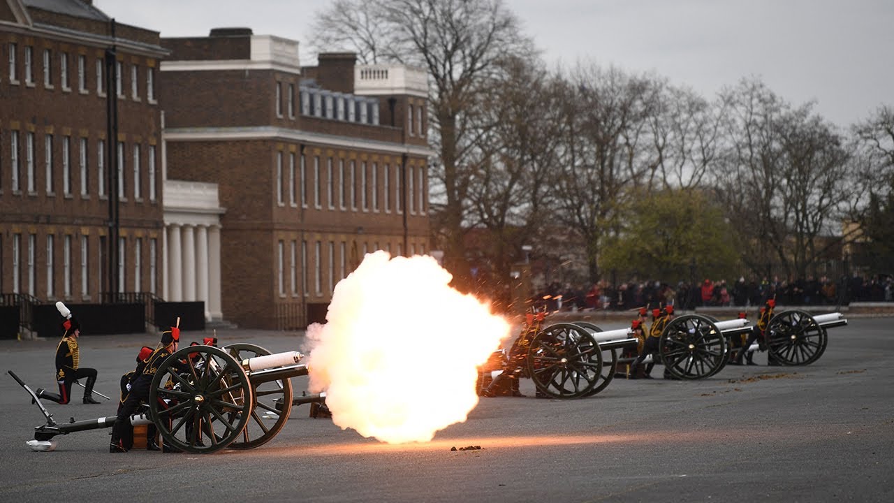 Prince Philip Death: Videos Show Gun Salutes Across the UK