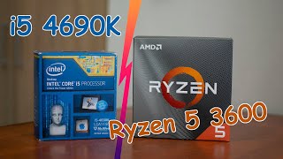 Ryzen 5 3600 vs i5 4690K | Ile daje zmiana procesora? | Test w grach | 1080p