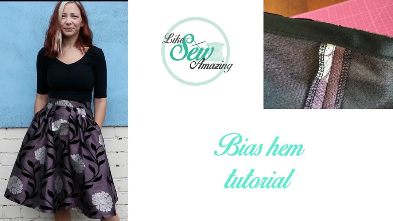 Like Sew Amazing Vlog 17 - Zinnia skirt sewalong and bias bound hem tutorial