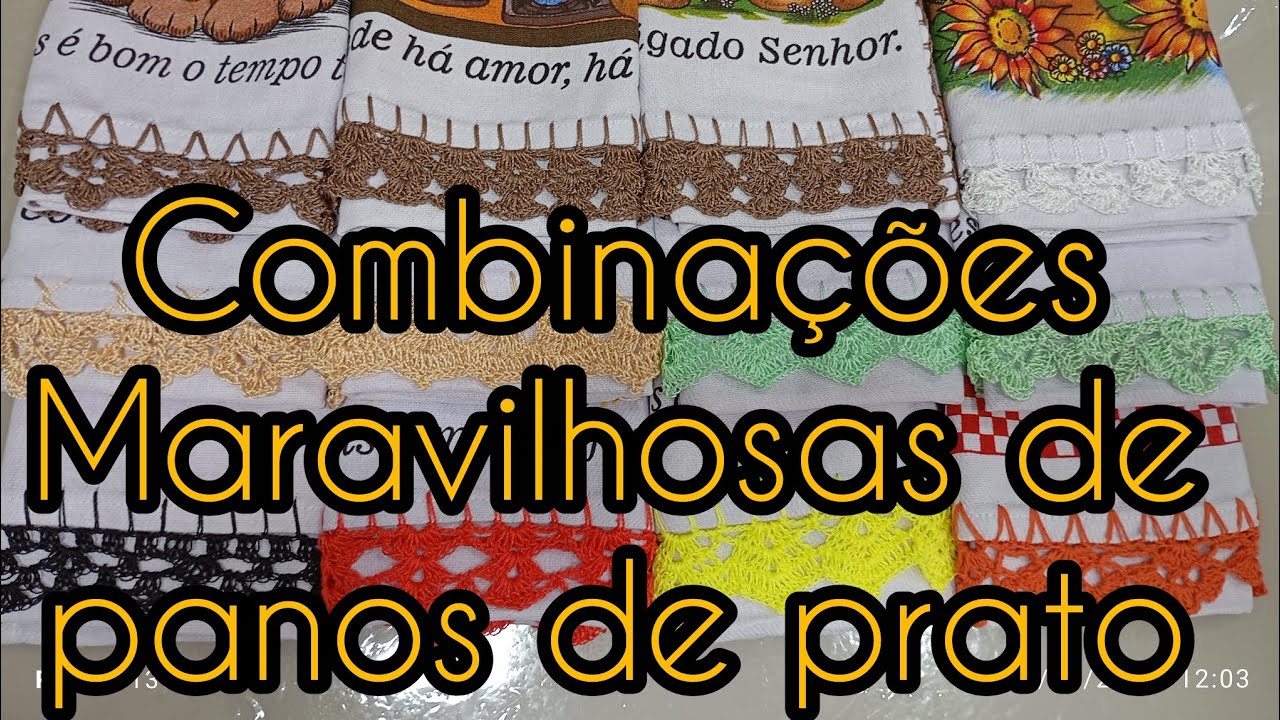 Beleza e Capricho em Cada Ponto | Panos de Prato😘